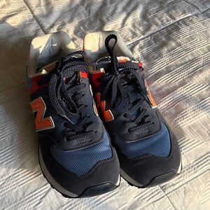 New Balance Women's Sneakers in Navy and Orange
